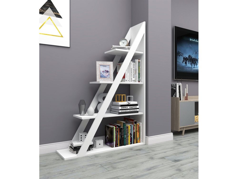 Houten boekenkast "Arven" - 100 x 29 x 150 cm - Wit