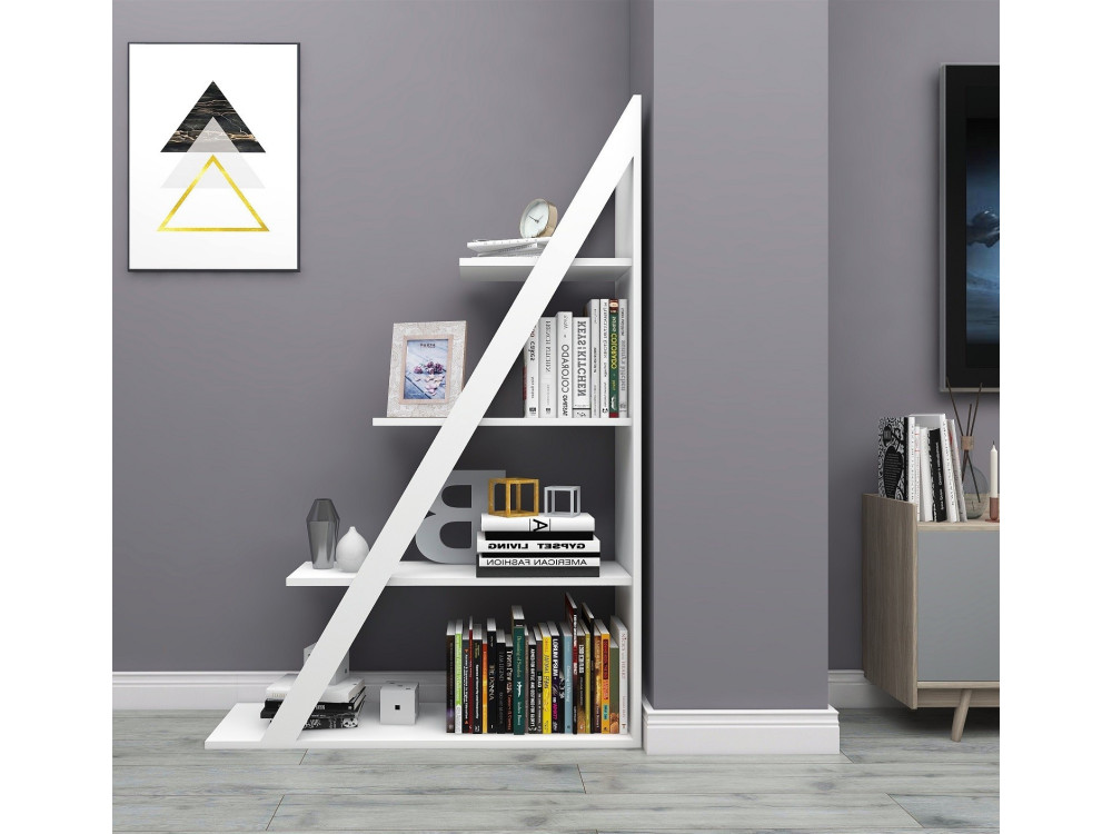 Houten boekenkast "Arven" - 100 x 29 x 150 cm - Wit