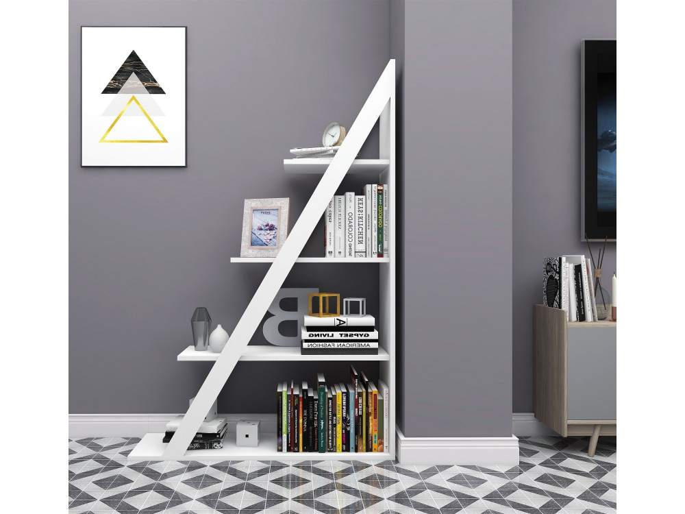 Houten boekenkast "Arven" - 100 x 29 x 150 cm - Wit