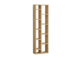 Tomi" houten boekenkast - 45 x 20 x 150 cm - Saffier Eik