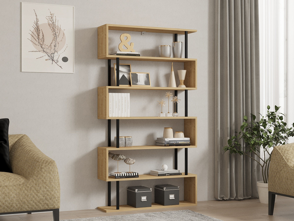 Houten boekenkast "Hector" - 90 x 22 x 162 cm - Saphir