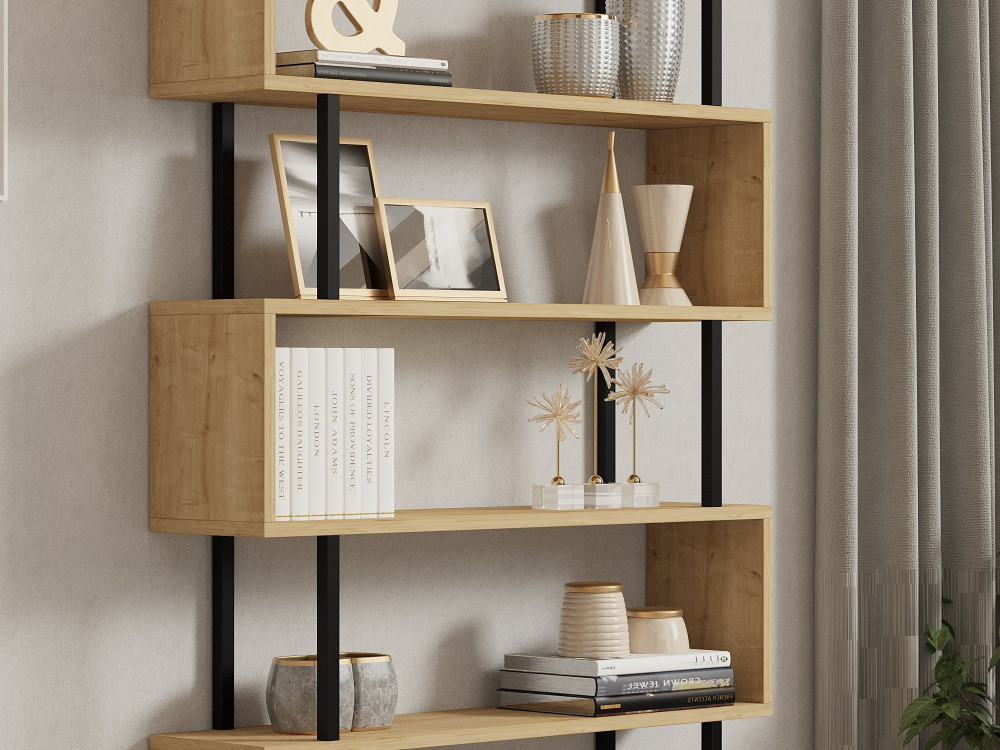Houten boekenkast "Hector" - 90 x 22 x 162 cm - Saphir