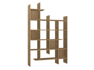 Houten boekenkast "Manco" - 122 x 25 x 188 cm - Hitit