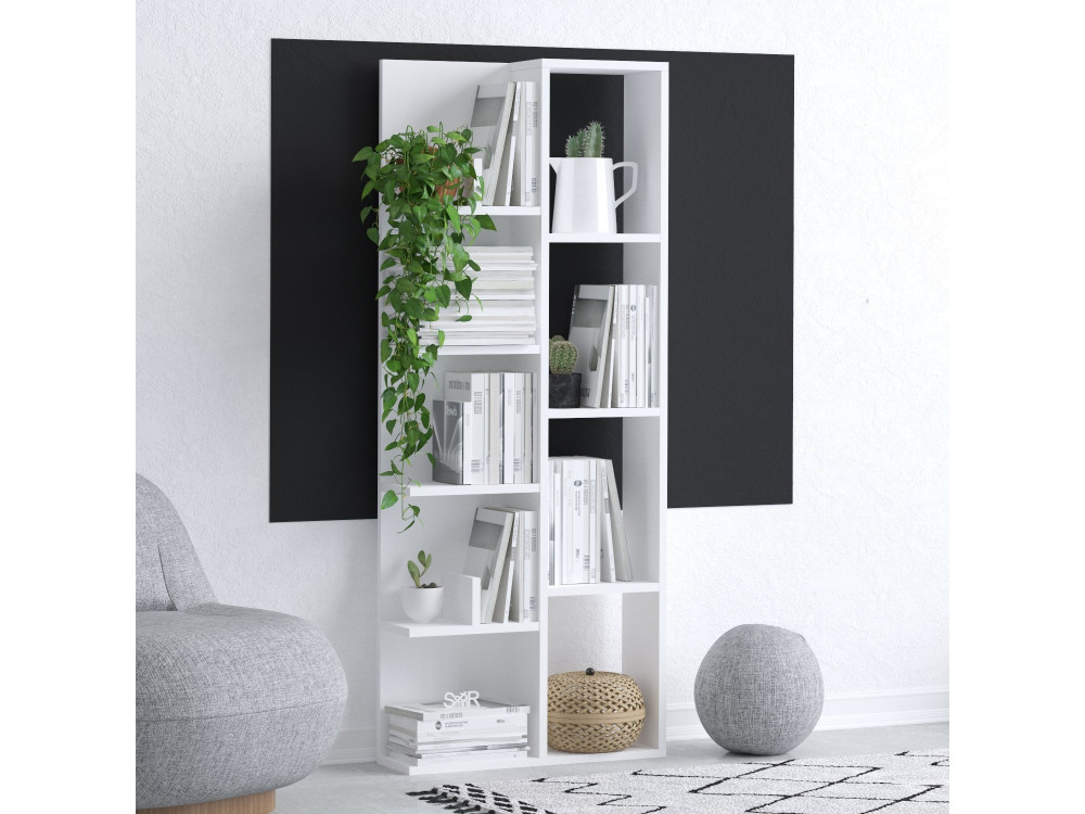 Houten boekenkast "Viva" - 60 x 18 x 150 cm - Wit