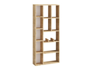 Houten boekenkast "Demios" - 75 x 18 x 170 cm - Saffier Eik