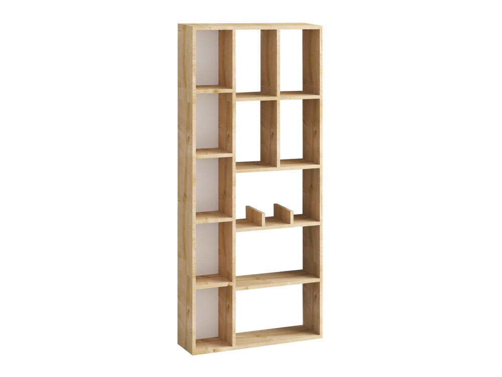 Houten boekenkast "Demios" - 75 x 18 x 170 cm - Saffier Eik