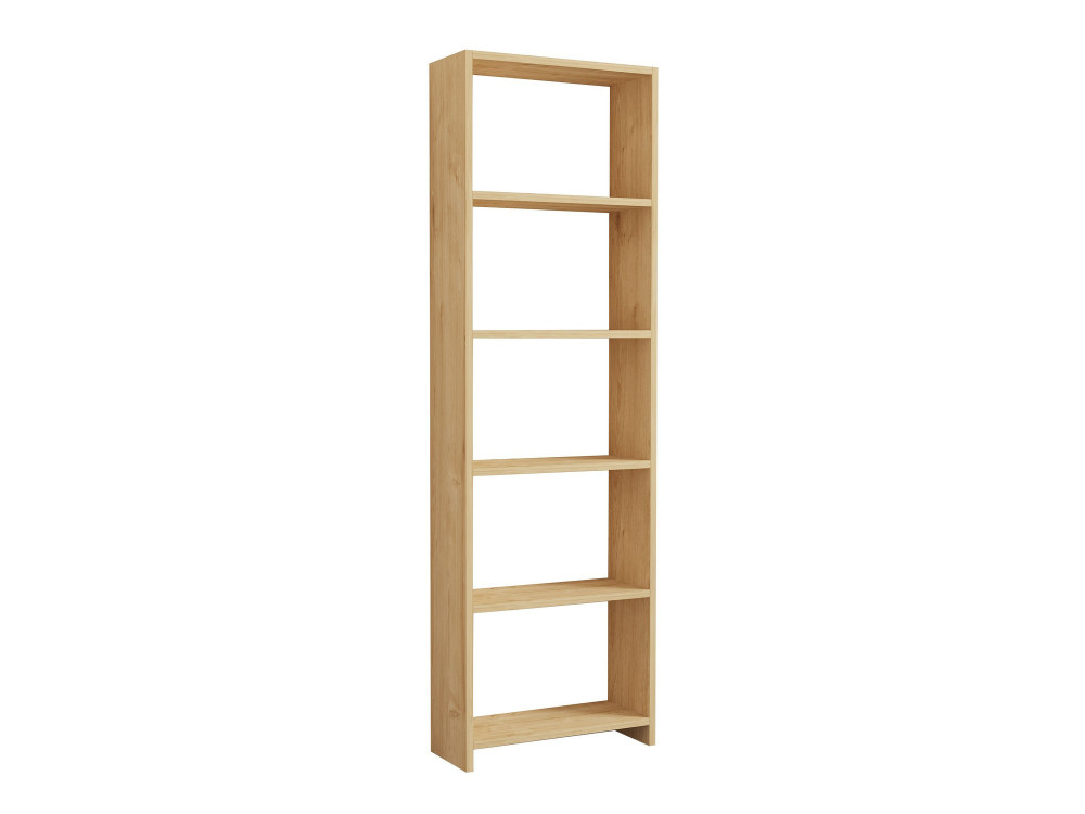 Nieuwe" houten boekenkast - 50 x 19 x 160 cm - Eik
