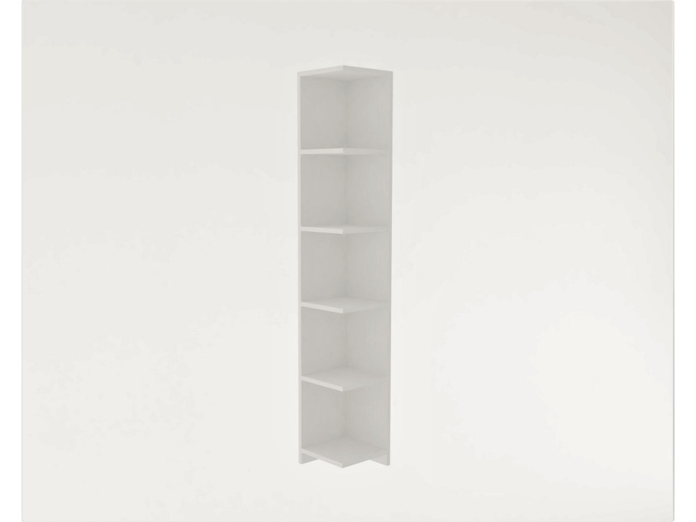 Houten boekenkast "Ravella" - 25 x 25 x 160 cm - Wit
