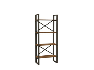 Houten boekenkast "Alaro" - 66 x 32 x 150 cm - Notelaar