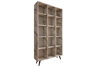 Houten boekenkast "Zipa" 100 x 25 x 184 cm - Eik