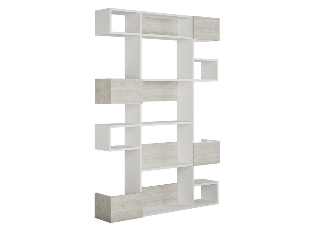 Niho" houten boekenkast 120 x 27 x 171 cm - Wit