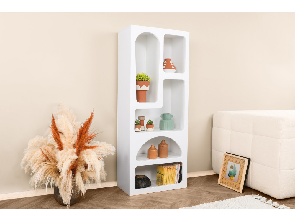 Venüs" houten boekenkast 60 x 32 x 150 cm - Wit