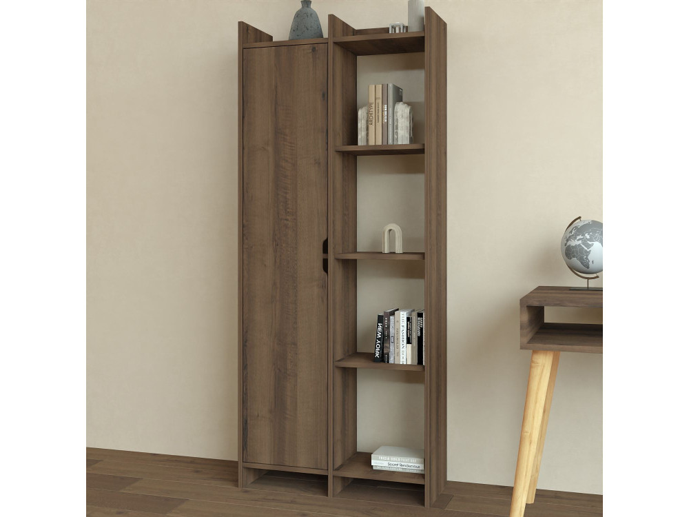Aanbieding" houten boekenkast 70 x 30 x 180 cm - Antiek notenhout