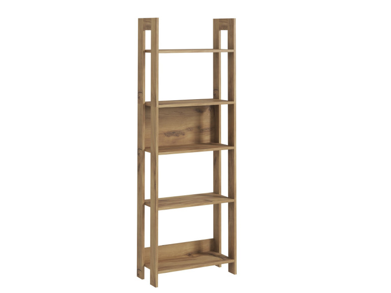 Houten boekenkast "Country" - 64 x 30 x 180 cm - Bruin