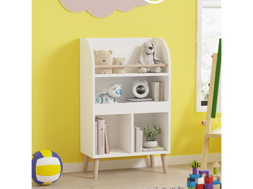 Houten boekenkast "Minola" - 60 x 30 x 102 cm - Wit