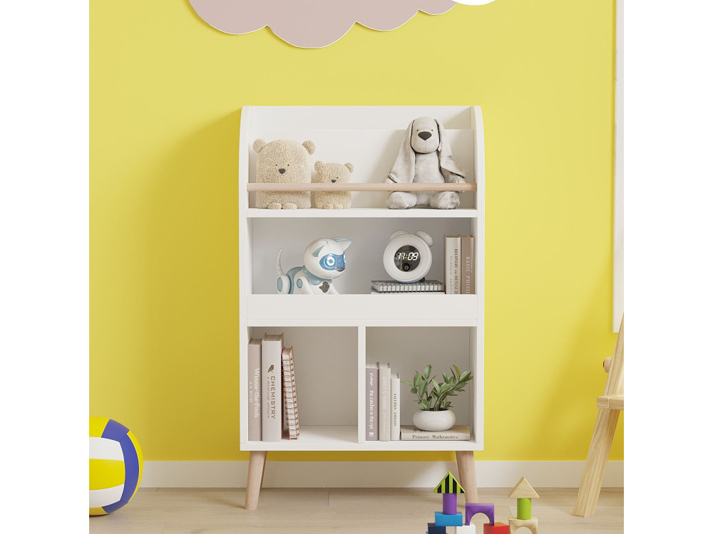 Houten boekenkast "Minola" - 60 x 30 x 102 cm - Wit