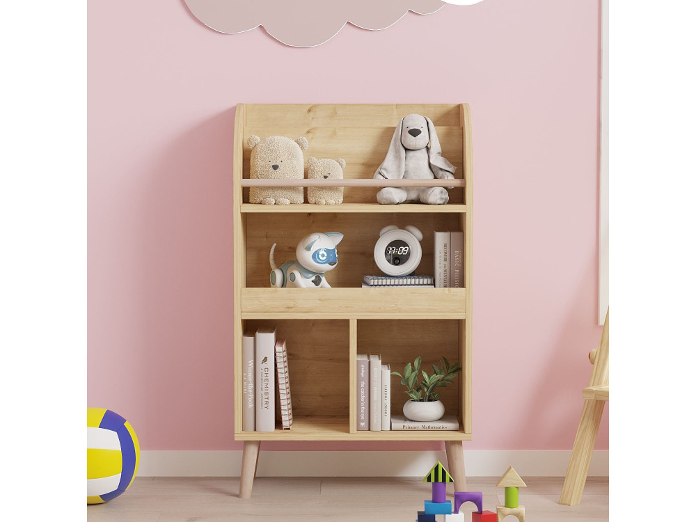 Houten boekenkast "Minola" - 60 x 30 x 102 cm - Beige