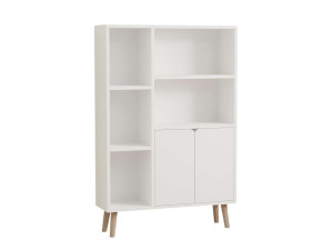 Houten boekenkast "Lumo" - 80 x 24 x 120 cm - Wit