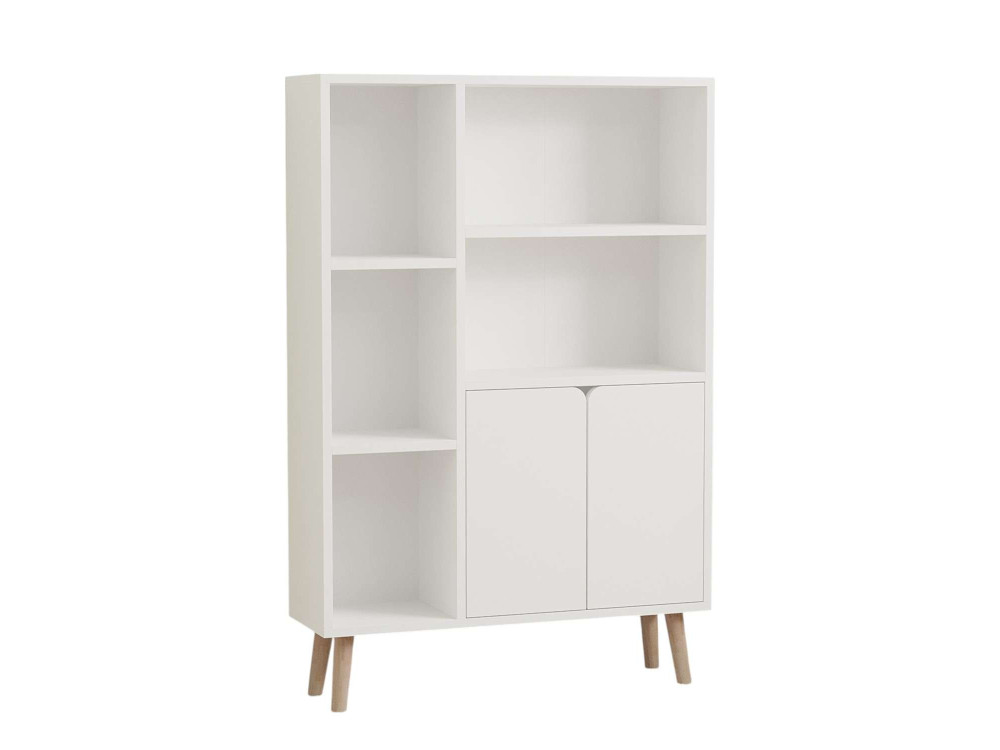 Houten boekenkast "Lumo" - 80 x 24 x 120 cm - Wit