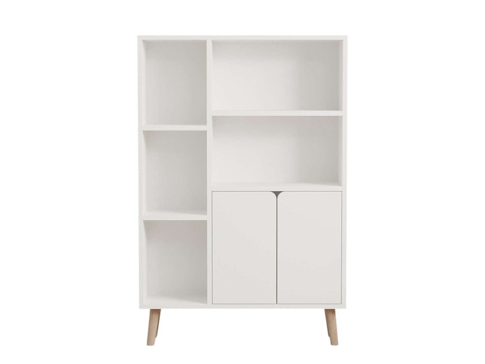Houten boekenkast "Lumo" - 80 x 24 x 120 cm - Wit