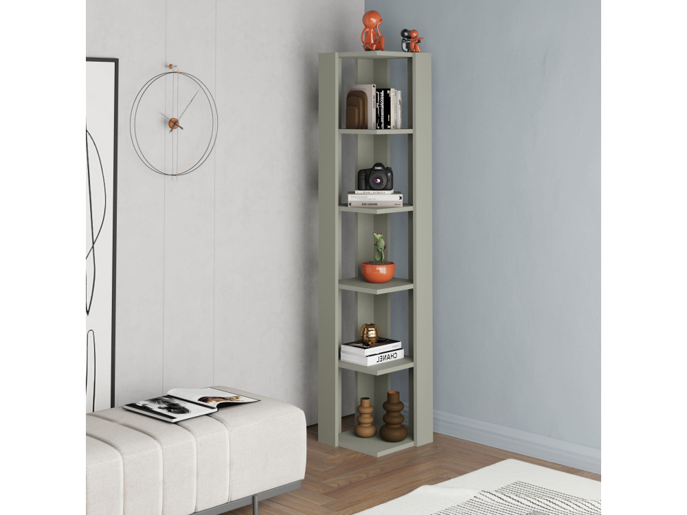 Houten boekenkast "Nati" - 32 x 32 x 161 cm - Groen