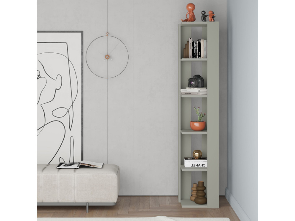 Houten boekenkast "Nati" - 32 x 32 x 161 cm - Groen