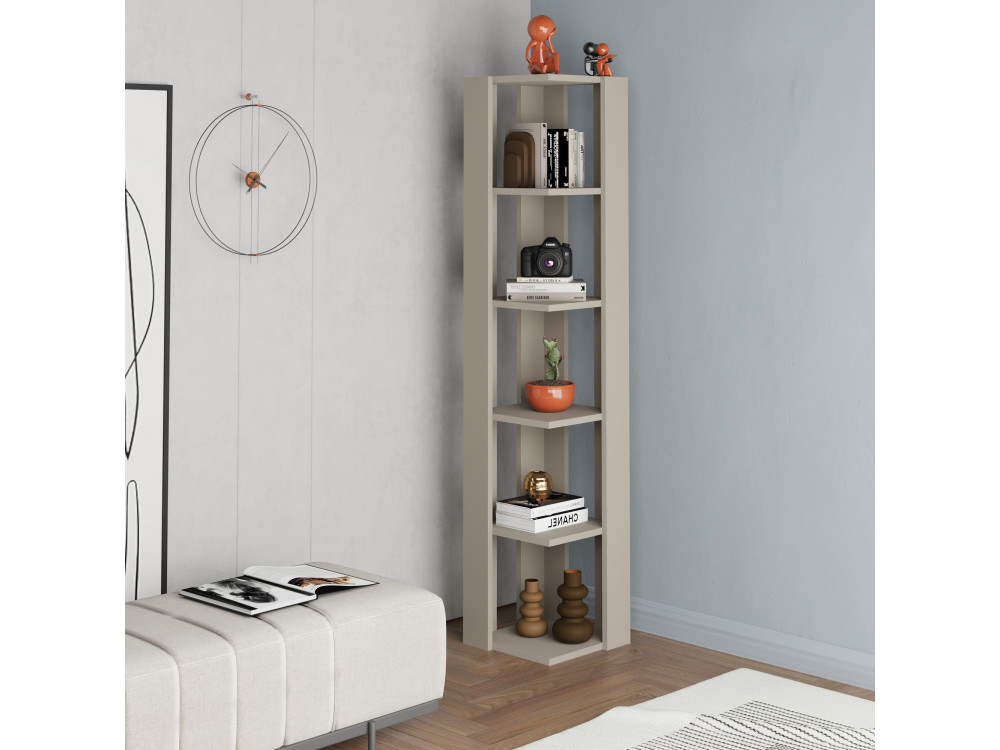 Houten boekenkast "Nati" - 32 x 32 x 161 cm - Zandsteen