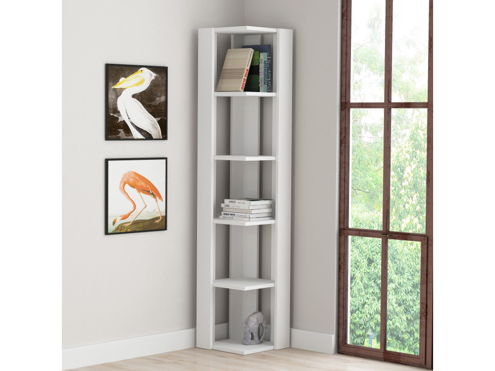 Houten boekenkast "Nati" - 32 x 32 x 161 cm - Wit