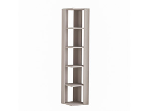 Houten boekenkast "Nati" - 32 x 32 x 161 cm - Licht mokka bruin