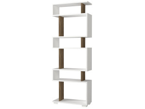 Blok" houten boekenkast - 60 x 19 x 165 cm - Bruin