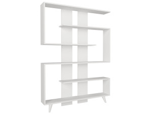 Houten boekenkast "Rain" - 120 x 20 x 162 cm - Wit