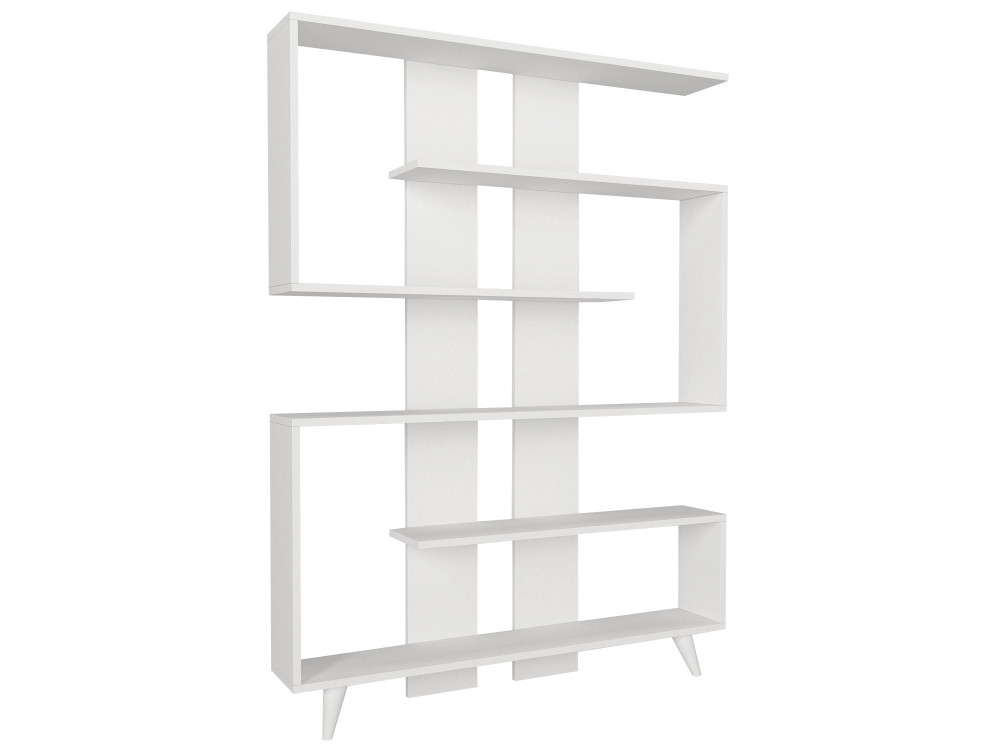 Houten boekenkast "Rain" - 120 x 20 x 162 cm - Wit