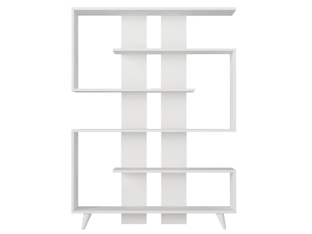 Houten boekenkast "Rain" - 120 x 20 x 162 cm - Wit