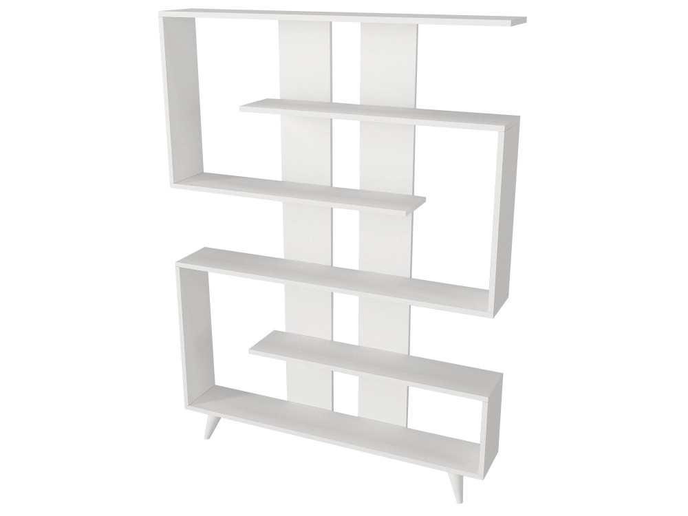 Houten boekenkast "Rain" - 120 x 20 x 162 cm - Wit