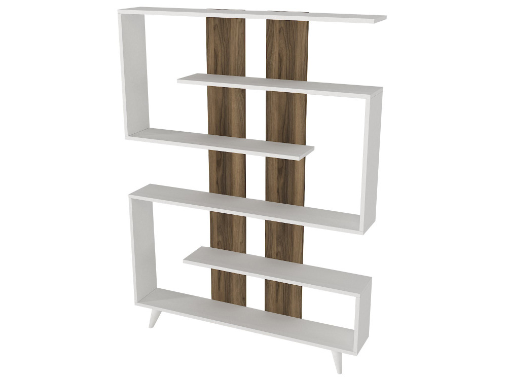 Houten boekenkast "Rain" - 120 x 20 x 162 cm - Bruin