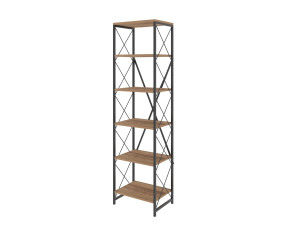 Houten boekenkast "Suadiye" - 50 x 30 x 180 cm - Bruin