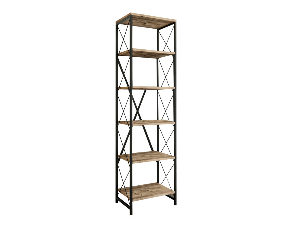 Houten boekenkast "Suadiye" - 50 x 30 x 180 cm - Bruin