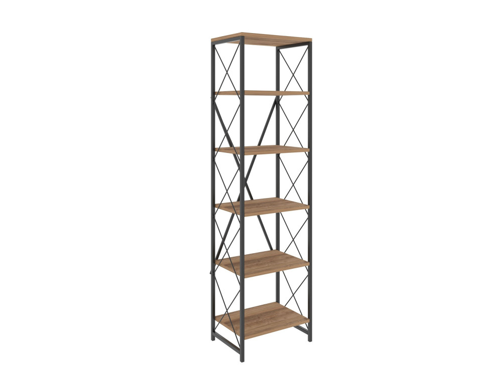 Houten boekenkast "Suadiye" - 50 x 30 x 180 cm - Bruin