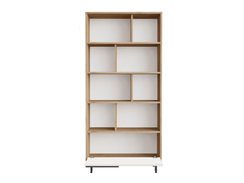 ON4-SW" houten boekenkast - 84 x 30 x 176 cm - Wit