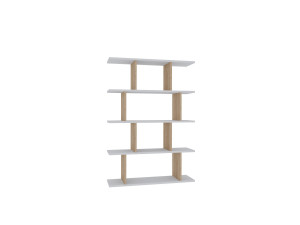 Houten boekenkast "Harmon" - 90 x 25 x 127 cm - Wit