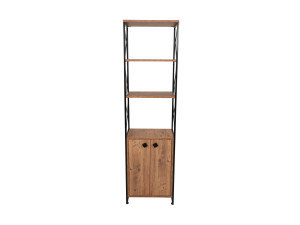 Houten boekenkast "Tervel" - 49 x 30 x 180 cm - Bruin