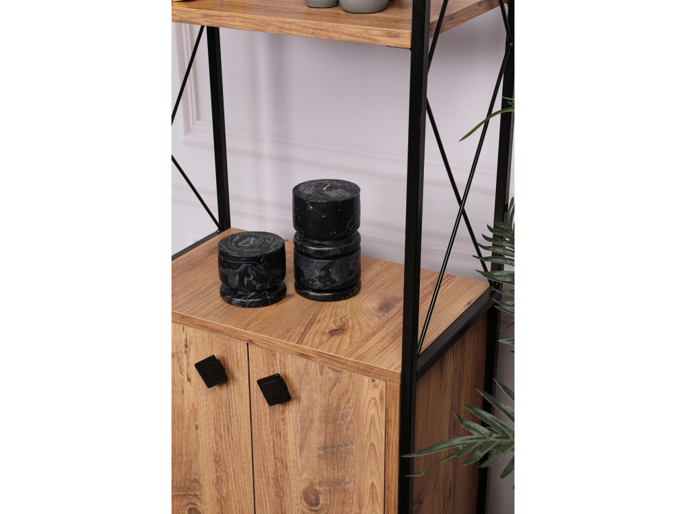 Houten boekenkast "Tervel" - 49 x 30 x 180 cm - Bruin
