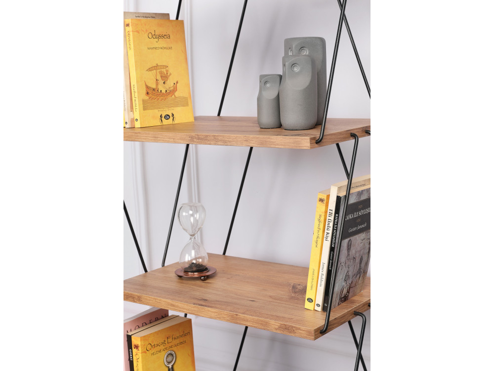 Houten boekenkast "Balaban" - 46 x 30 x 165 cm - Bruin