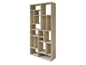 Houten boekenkast "Nicola" - 90 x 30 x 180 cm - Travertin