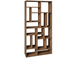 Houten boekenkast "Nicola" - 90 x 30 x 180 cm - Bruin