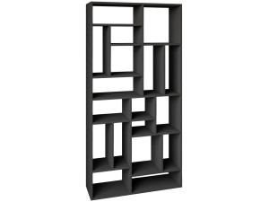 Houten boekenkast "Nicola" - 90 x 30 x 180 cm - Antracietgrijs