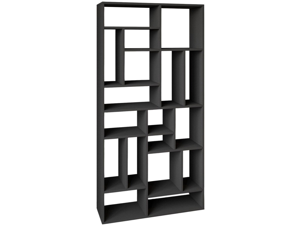 Houten boekenkast "Nicola" - 90 x 30 x 180 cm - Antracietgrijs