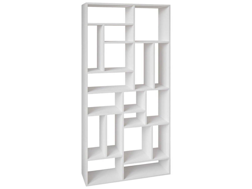 Houten boekenkast "Nicola" - 90 x 30 x 180 cm - Wit