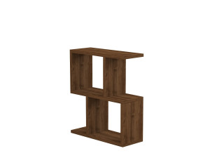 Houten bijzettafel "Zet" - 45 x 17 x 51 cm - Notelaar