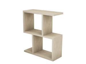 Houten bijzettafel "Zet" - 45 x 17 x 51 cm - Travertin